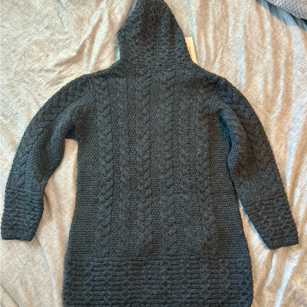 Aran Crafts Dark Gray Wool Sweater, Authenticity certificate - Picture 2 of 9